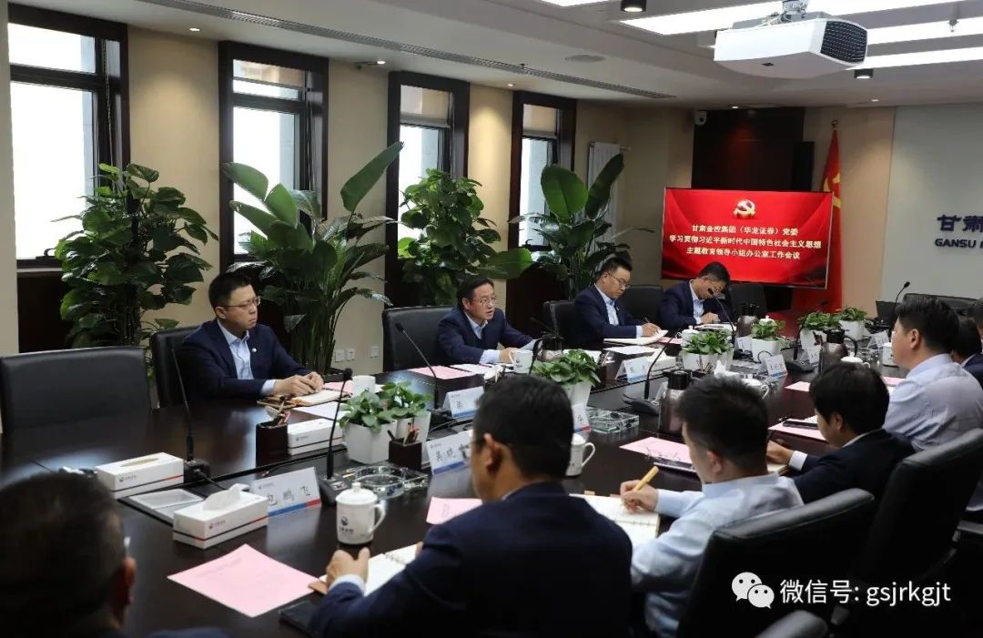 星空官方入口（华龙证券）党委主题教育领导小组办公室召开第二次工作会议